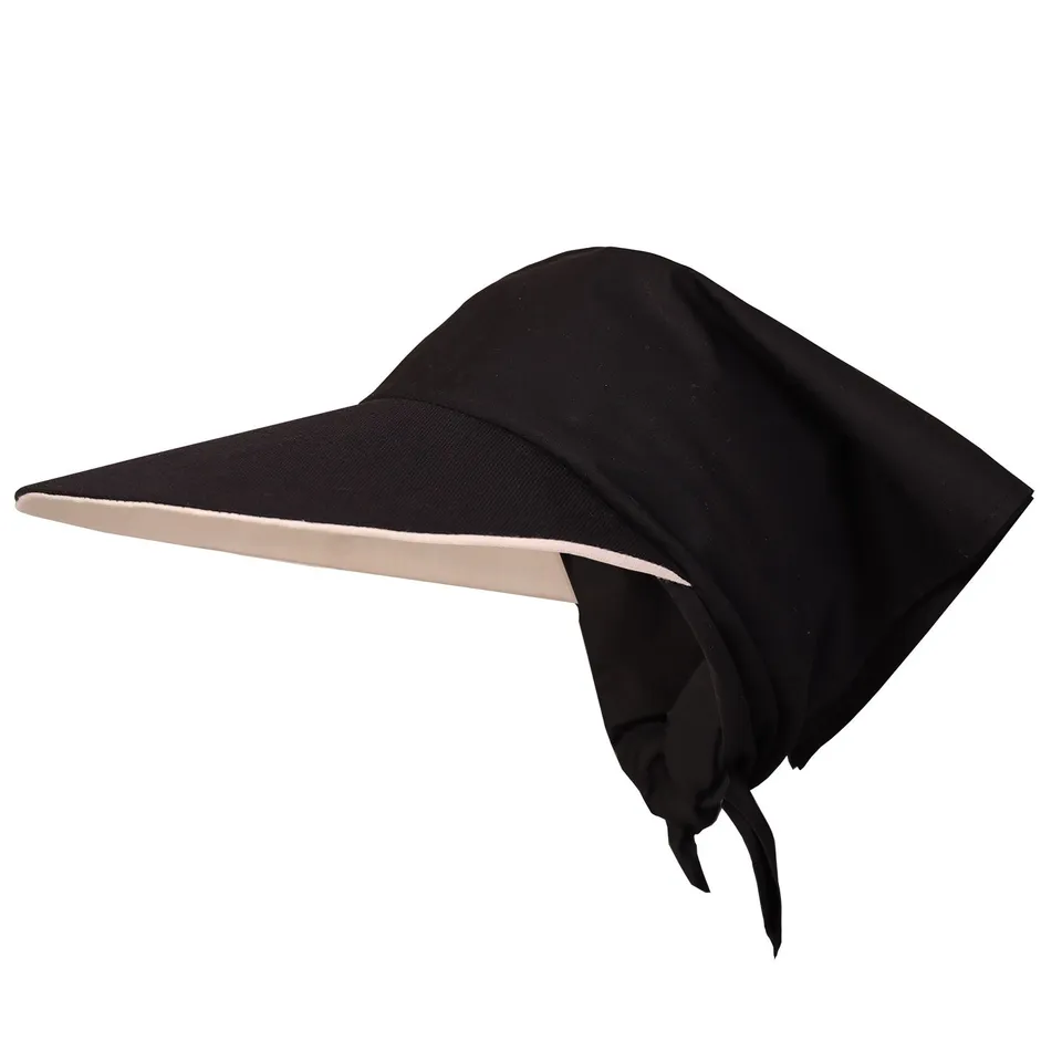 Infantium Victoria Black Cotton Bandana Tuch Schwarz Baumwolle