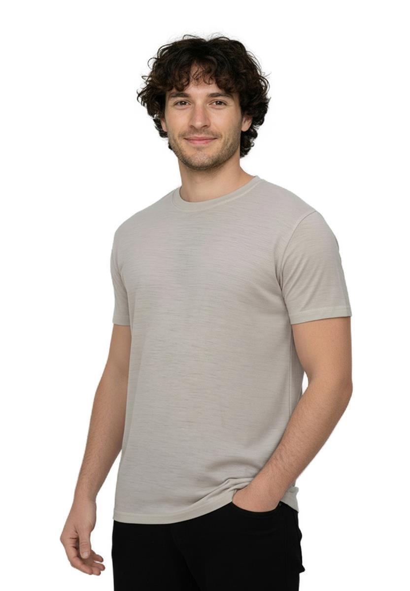 Greenbomb Basic Loom Merino-Shirt sandstone S