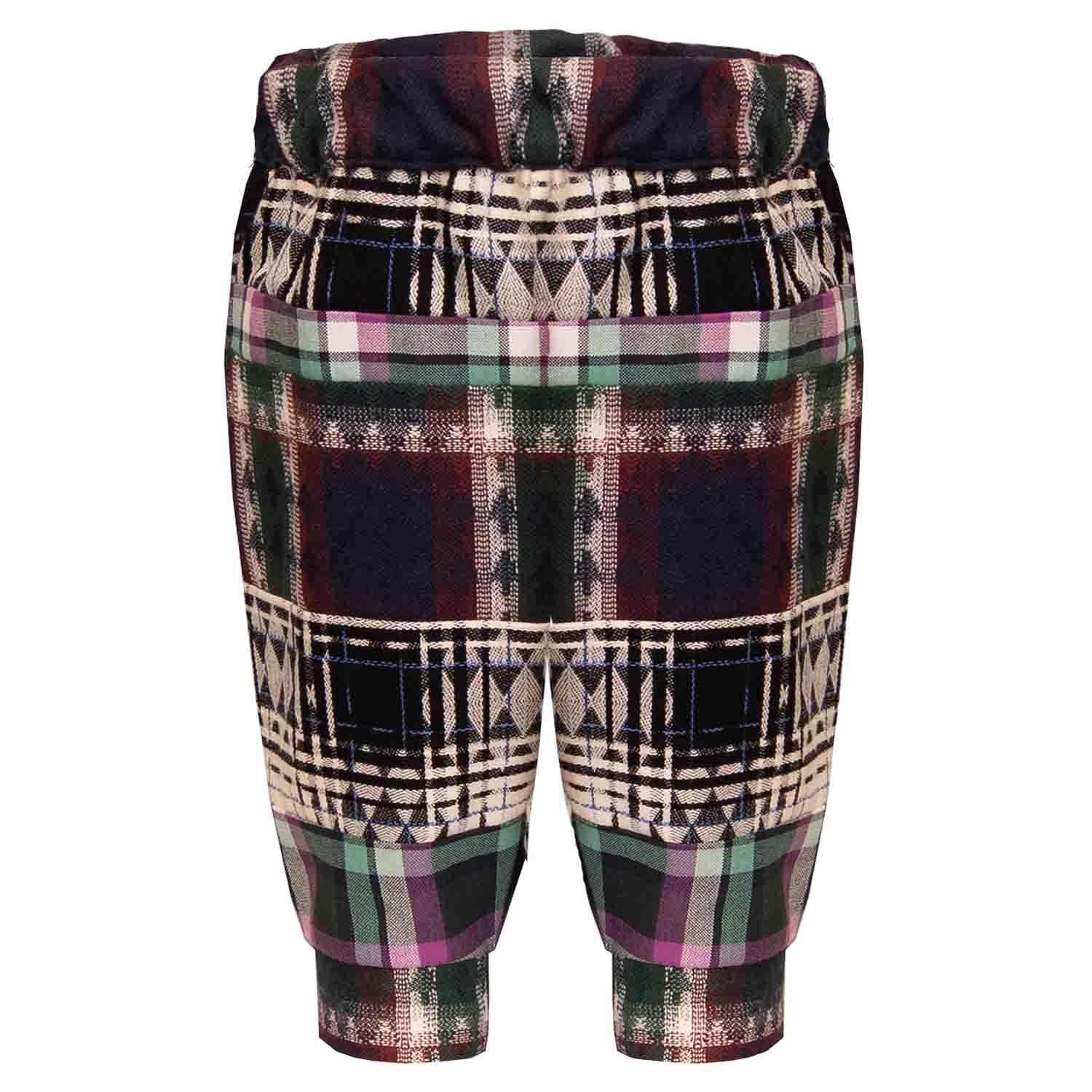 Infantium Victoria Tartan Baby-Hose Karo Bordeaux 68 Baumwolle