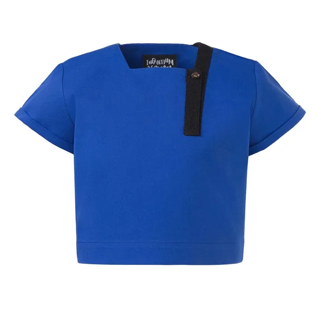 Infantium Victoria Square-Neck Top Kobaltblau Baumwolltop