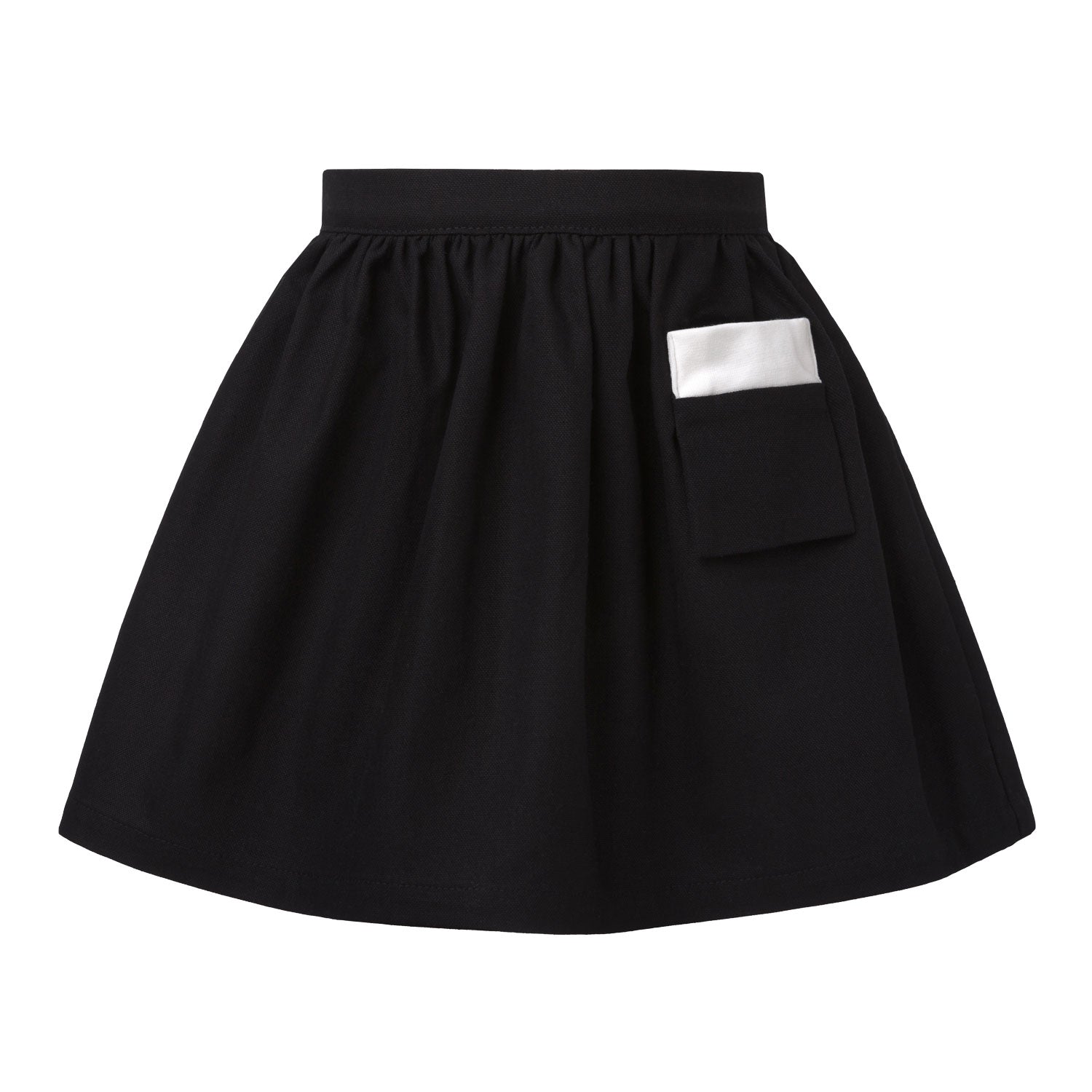 Infantium Victoria Black Cotton Canvas Rock Schwarz Baumwolle
