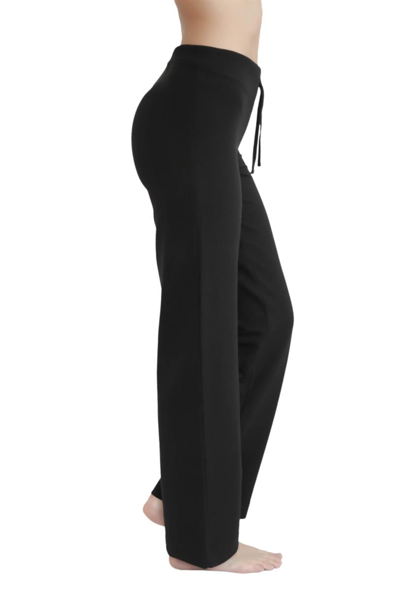 Leela Cotton Sport Yoga Hose schwarz Bio-Baumwolle