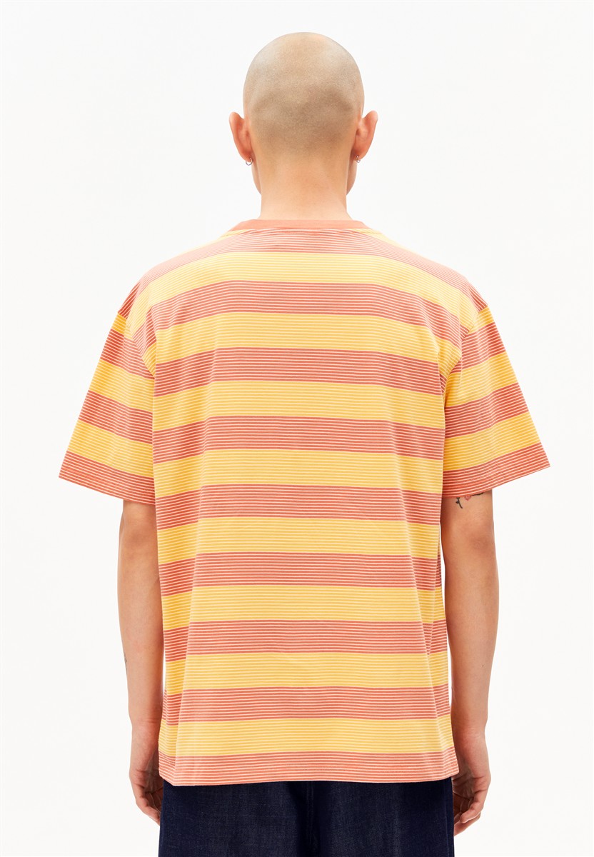 marlowe nature Maarkos Multi Stripes T-Shirt sunflower-tabasco M