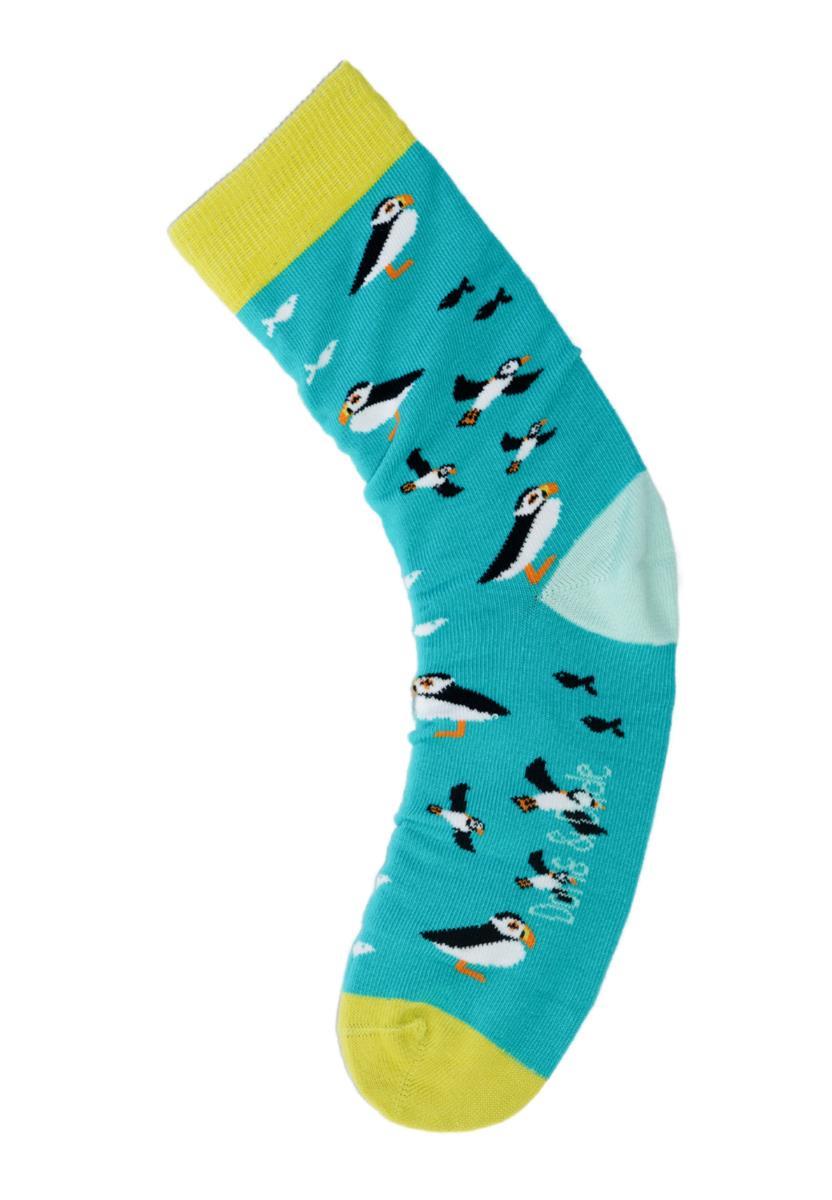 marlowe nature Puffin türkis Socken green Gr.36-40 Muster