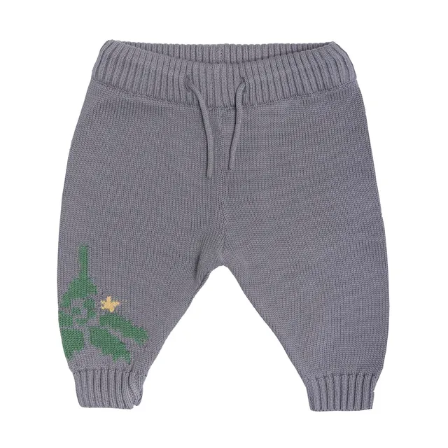 Infantium Victoria Baby Leggings Grau Bio-Baumwolle Gr 80