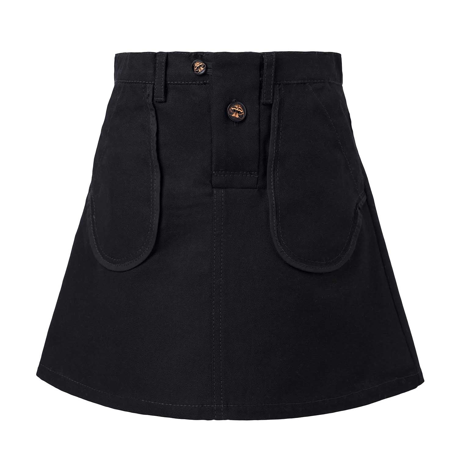 Infantium Victoria Kids Mini Skirt Rock schwarz Baumwolle