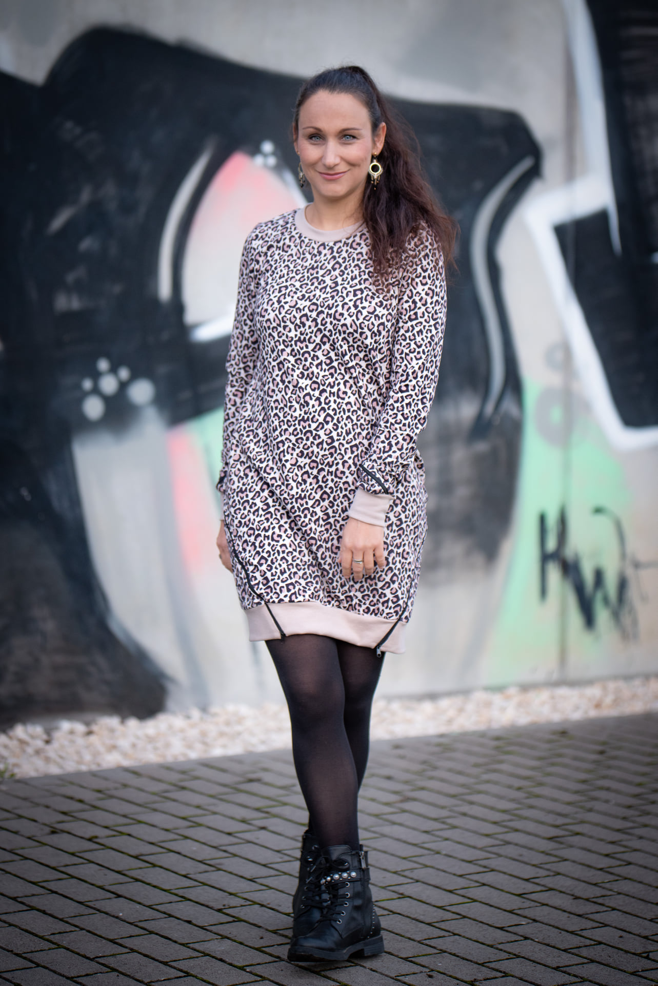 Schnittrebell Liora Hoodie Hoodiekleid Papierschnitt 34-54