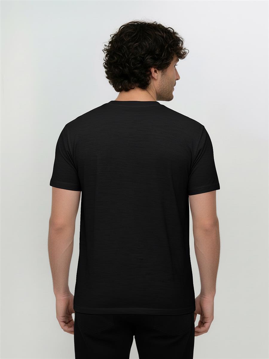 Marlowe Nature Basic Loom Shirt black Merinowolle