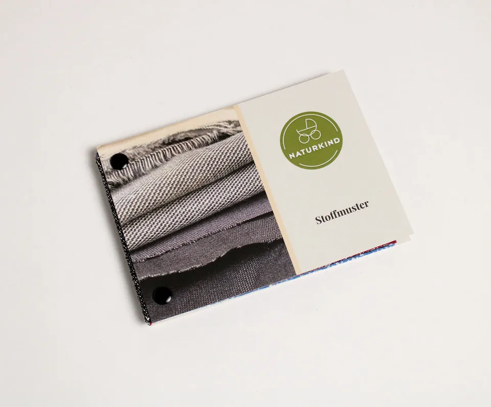 Naturkind Stoffmuster-Mappe Bio-Stoffe Farben Set