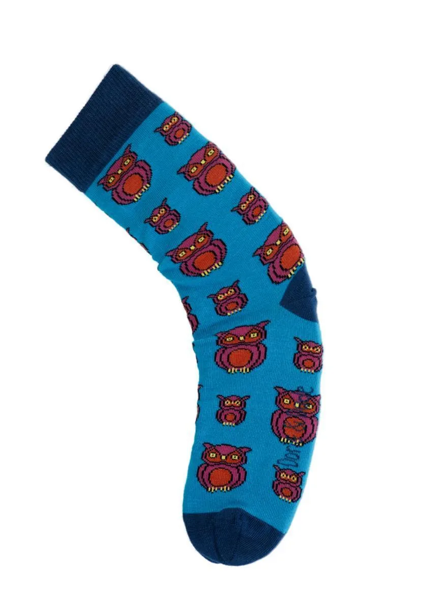 marlowe nature Owl Groß Socken turquoise 41-45 Bambus