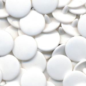 Kam Snaps B03 White Druckknöpfe 50 Sets matt 12,5mm