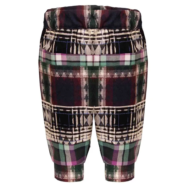 Infantium Victoria Tartan Baby-Hose Karo Bordeaux 68 Baumwolle