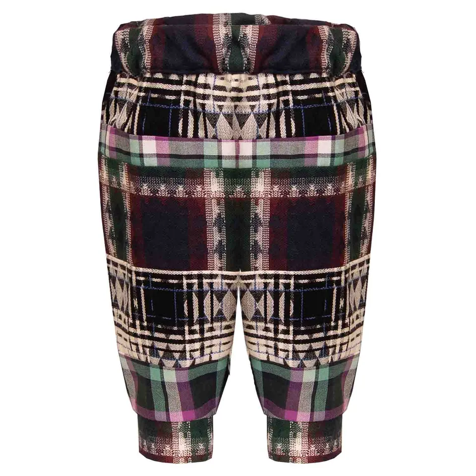 Infantium Victoria Tartan Baby-Hose Karo Bordeaux 68 Baumwolle