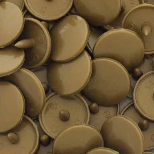 Kam Snaps Plastic Snaps B11 Gold Druckknöpfe 50 Sets extra lang