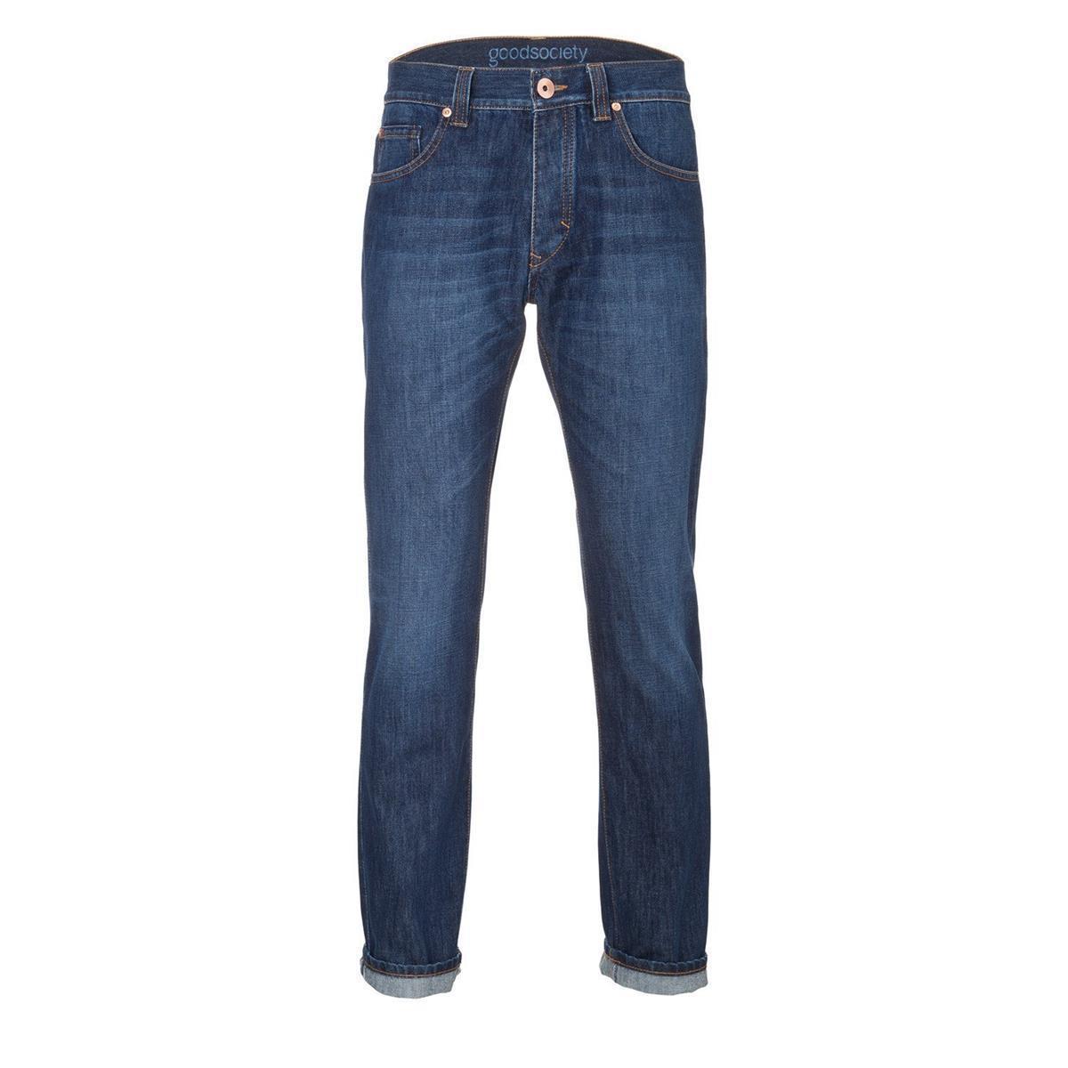 GoodSociety Viterbo Jeans Slim Straight kyanos Bio-Denim