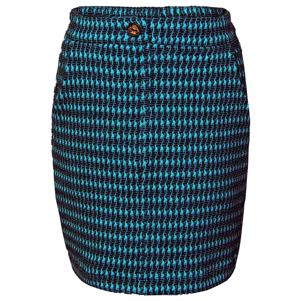 Infantium Victoria Mini Rock Hahnentritt blau schwarz Baumwolle