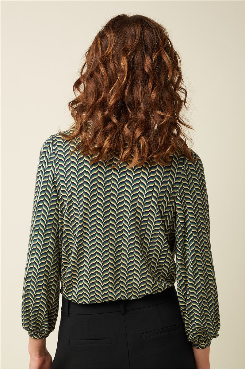 marlowe nature Laura Pleat Top Marais Bluse evening blue