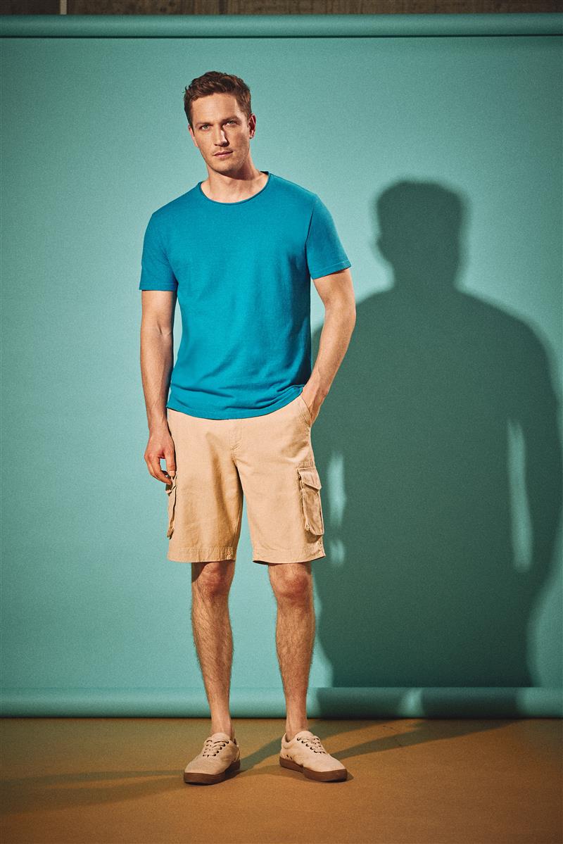 marlowe nature Tshirt Mit Rollsaum Shirt miami Hanf