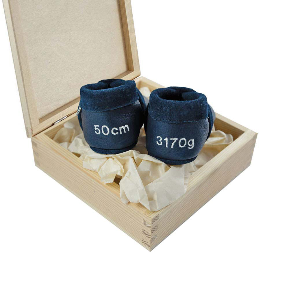 Pantolinos Geschenkset Geburt Holzbox Fuchs 18/19