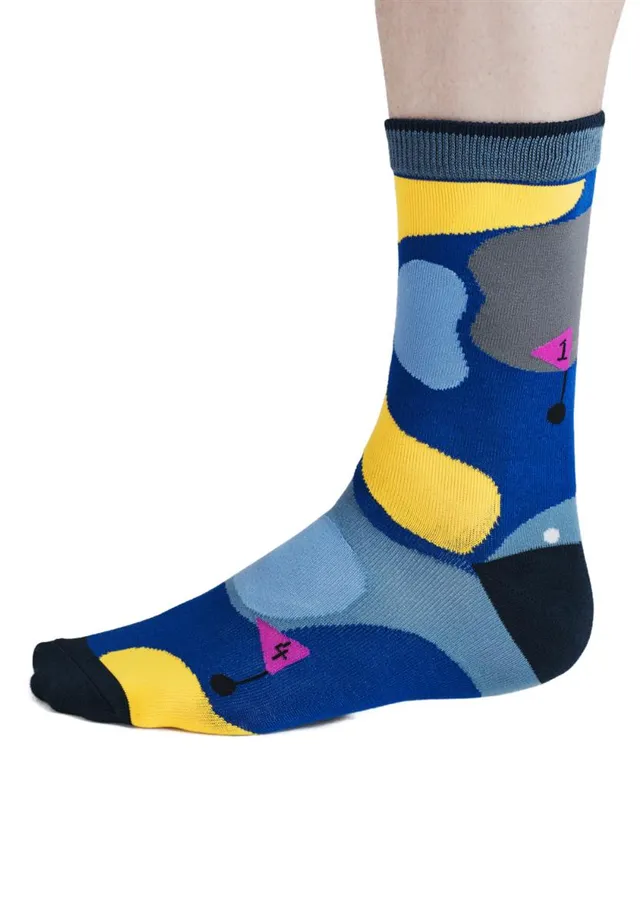 marlowe nature Kinley Golf Course Socken cobalt blue Bambus 41-46