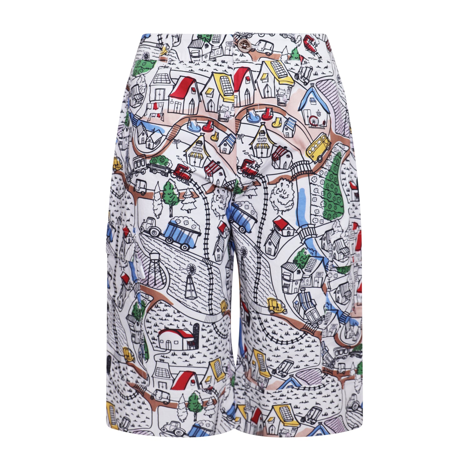 Infantium Victoria Village Cargo Shorts Bio-Baumwolle Weiß