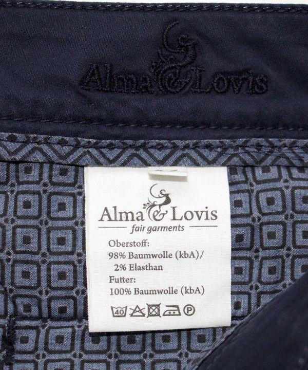 marlowe nature Hosen Chino Stoffhose dark grey Bio-Baumwolle