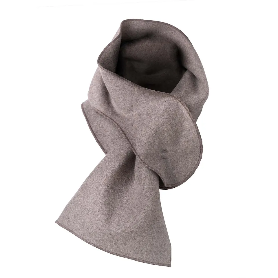Infantium Victoria Beige Cotton Fleece Schal Baumwoll-Fleece