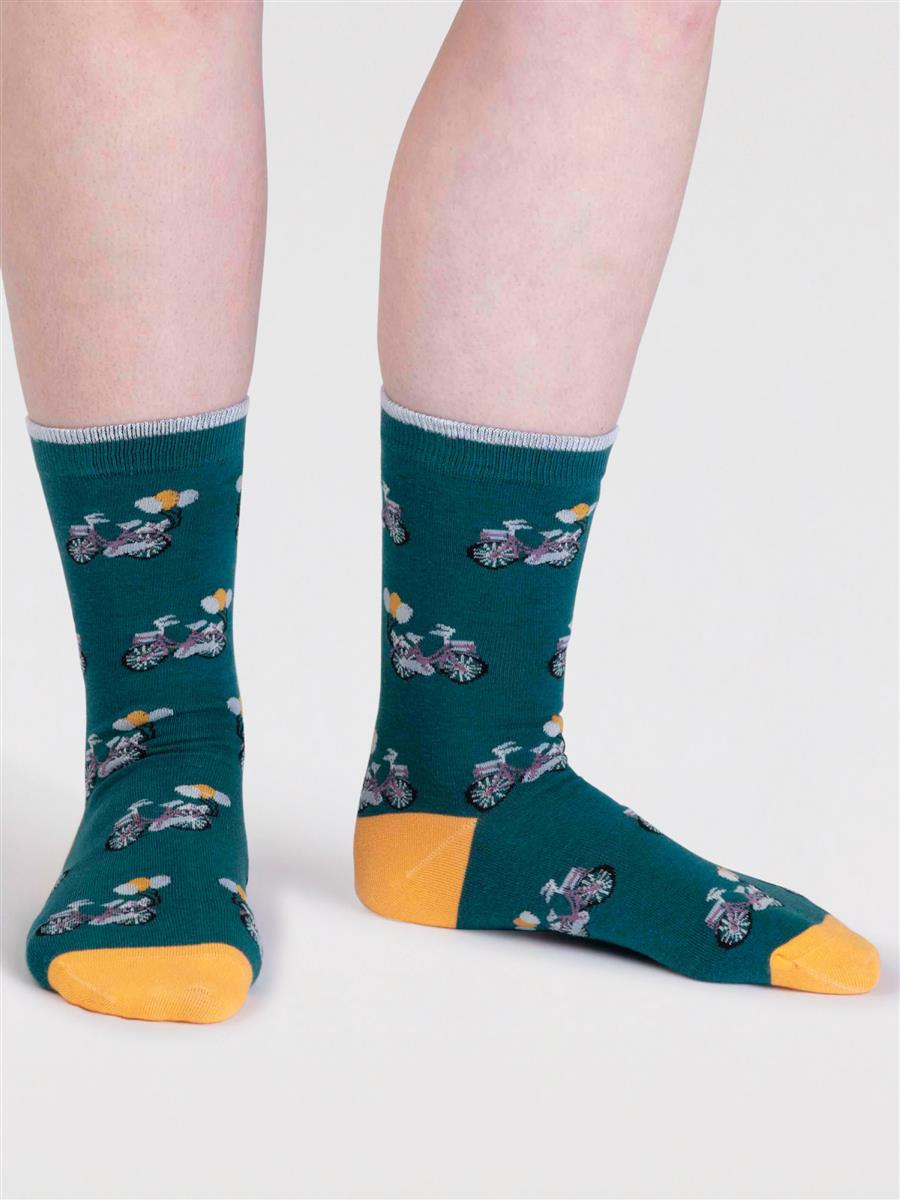 Thought Akia Bike Socks Bio-Socken grey marle 37-41