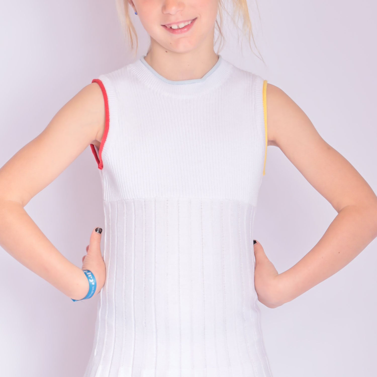 Infantium Victoria Tennis Mädchenkleid Bio-Baumwolle Weiß