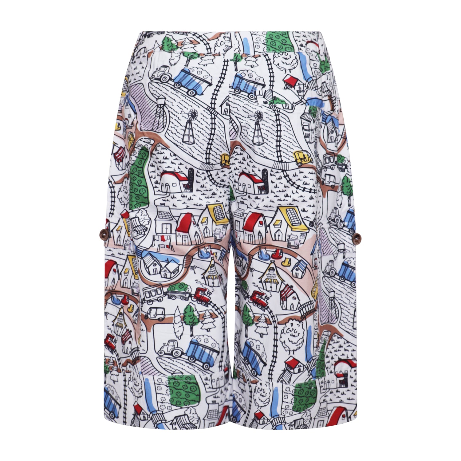 Infantium Victoria Village Cargo Shorts Bio-Baumwolle Weiß