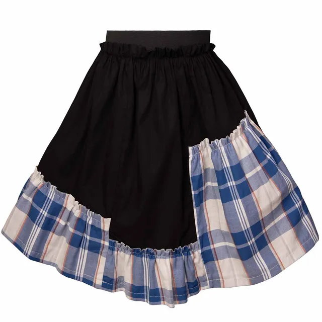 Infantium Victoria Rock schwarz Tartan Baumwolle