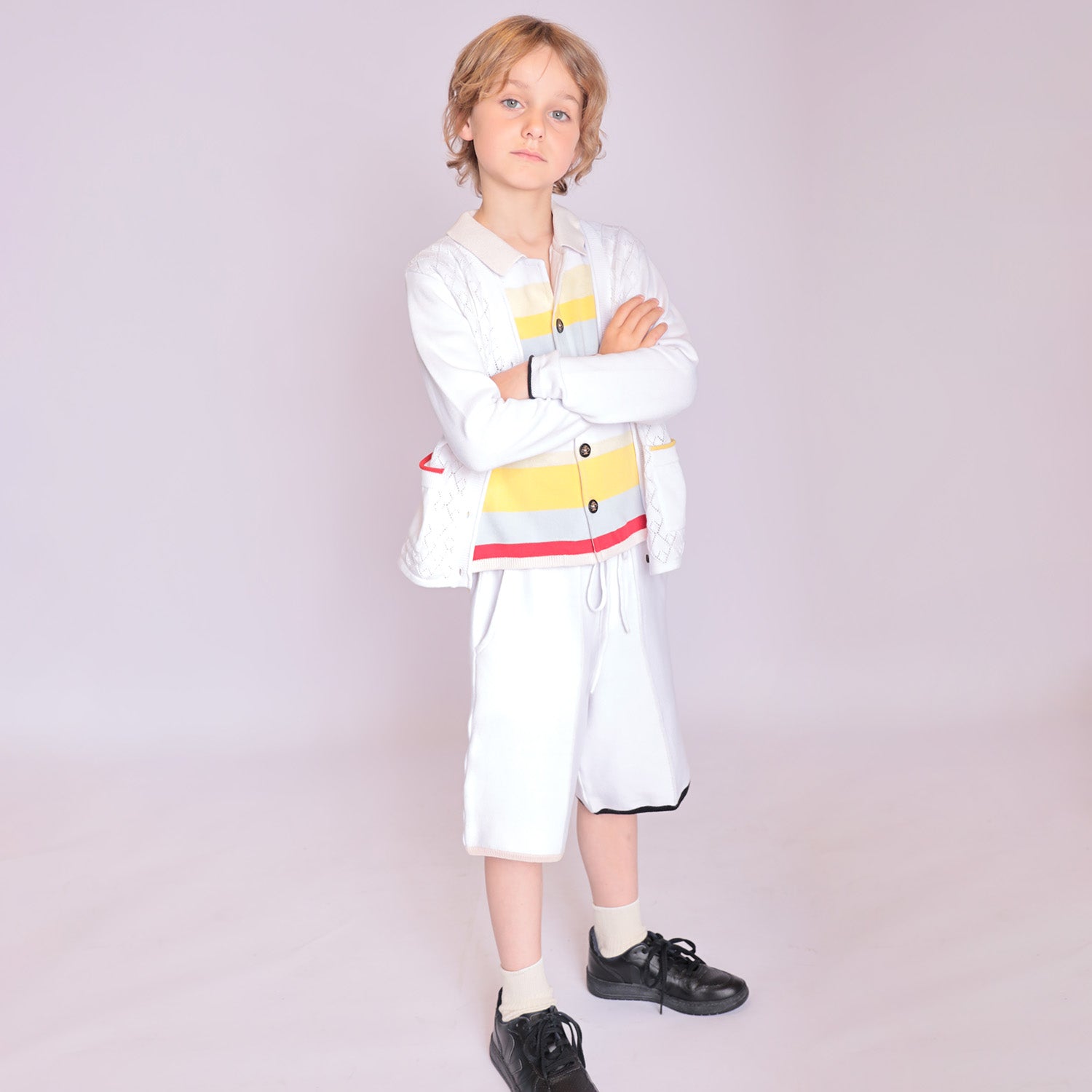 Infantium Victoria Bermuda Shorts Kinder-Shorts weiß Bio