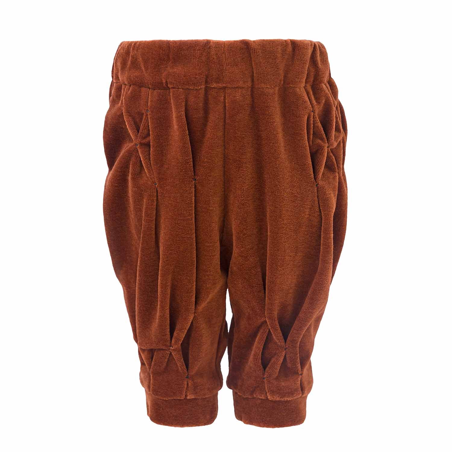 Infantium Victoria Copper Velvet Babyhose Samt Kupfer 68