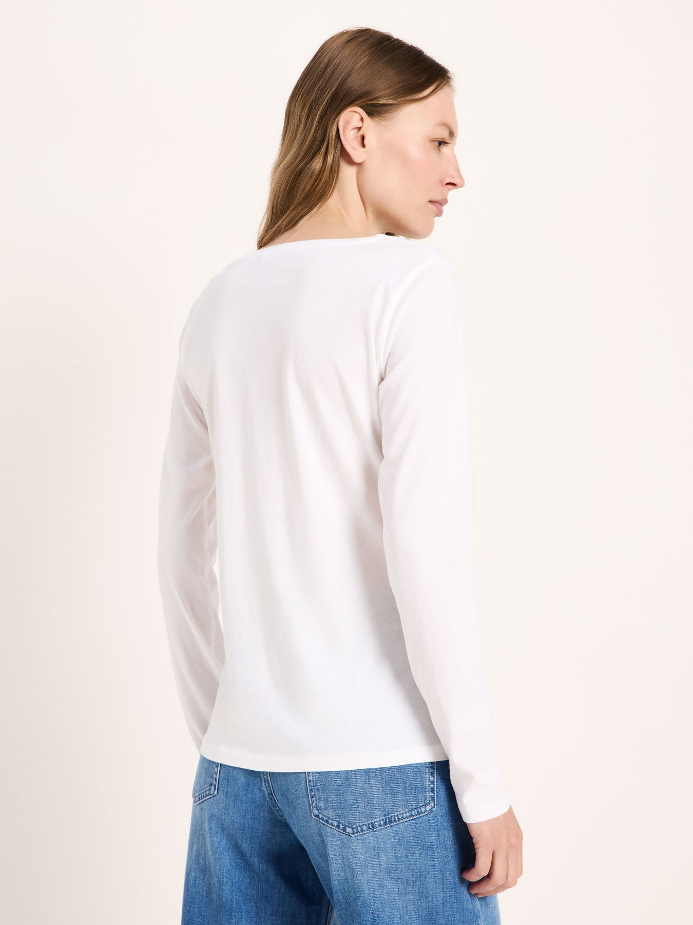 marlowe nature Langarmshirt Langarmshirt lavender blue 34 Bio-Baumwolle