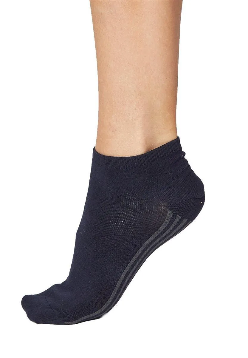 Thought Solid Jane Ankle Socks Sneaker Socken black Bambus