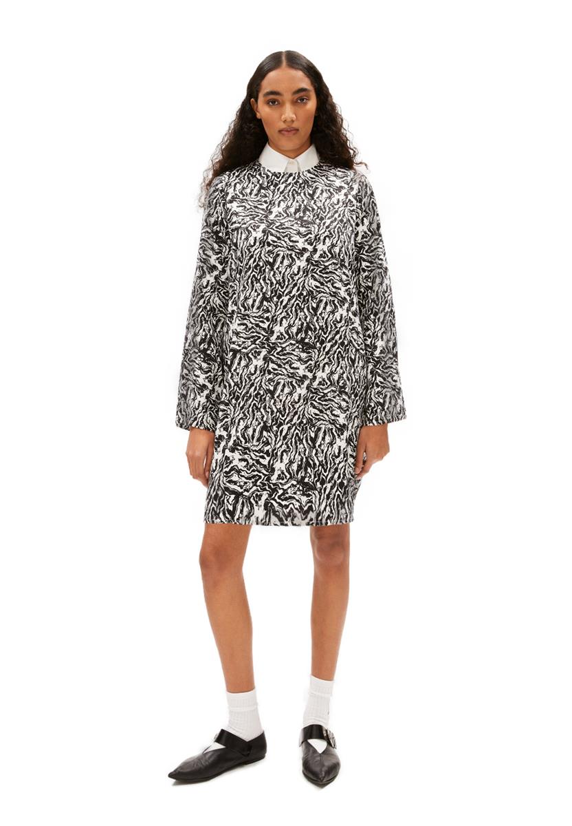 Armedangels Alinunaa Stoney Kleid oatmilk Viskose marmoriert