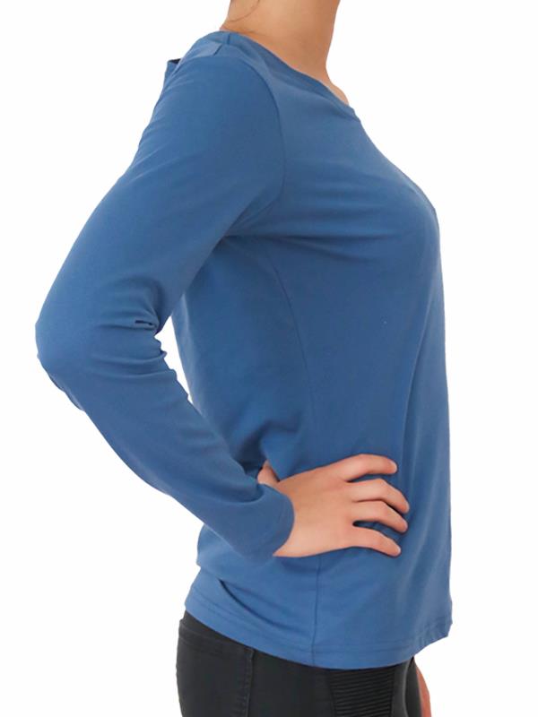 marlowe nature Damen Langarmshirt naturweiß M Bio-Baumwolle