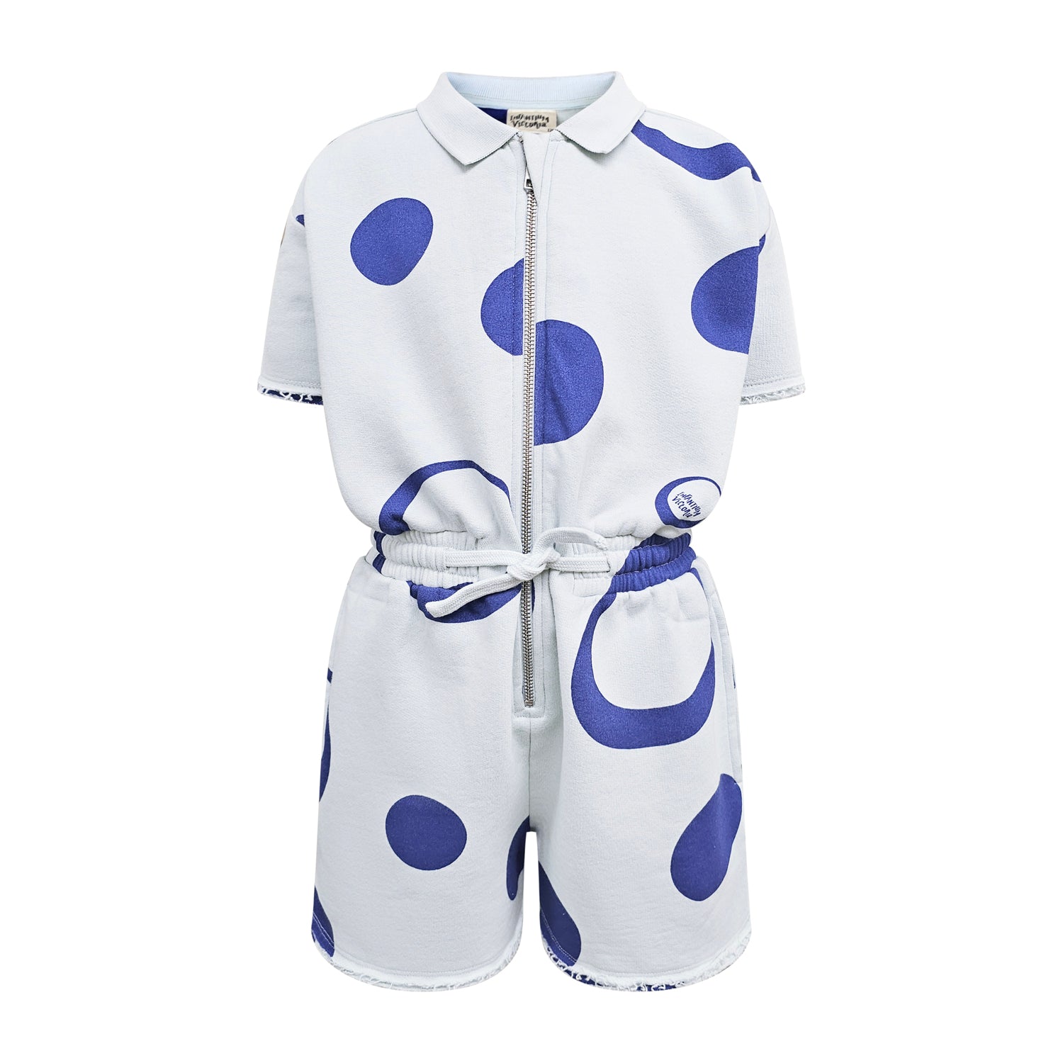 Infantium Victoria Jumpsuit Overall Blau Bio-Baumwolle GOTS