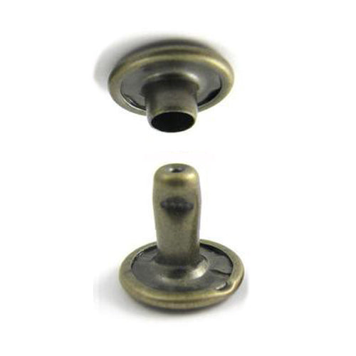 Kam Snaps Rivets Double Cap Nieten 9mm Silber 50 Sets