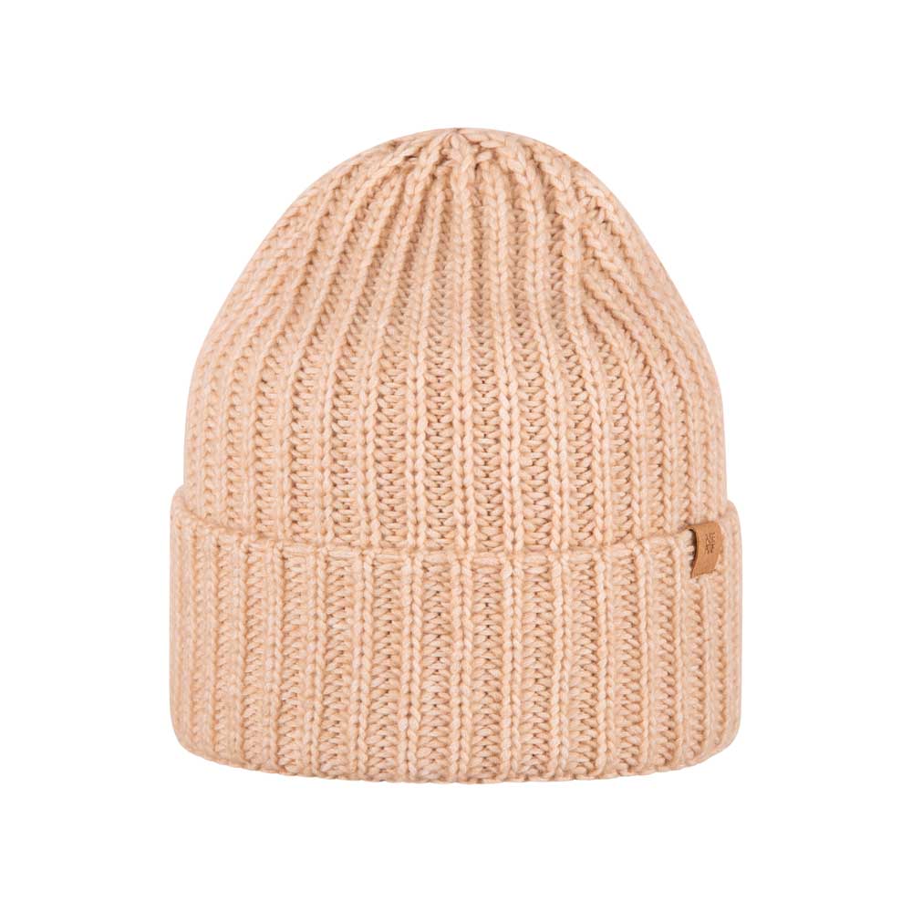 marlowe nature Rippmütze almond Merino Bio-Baumwolle