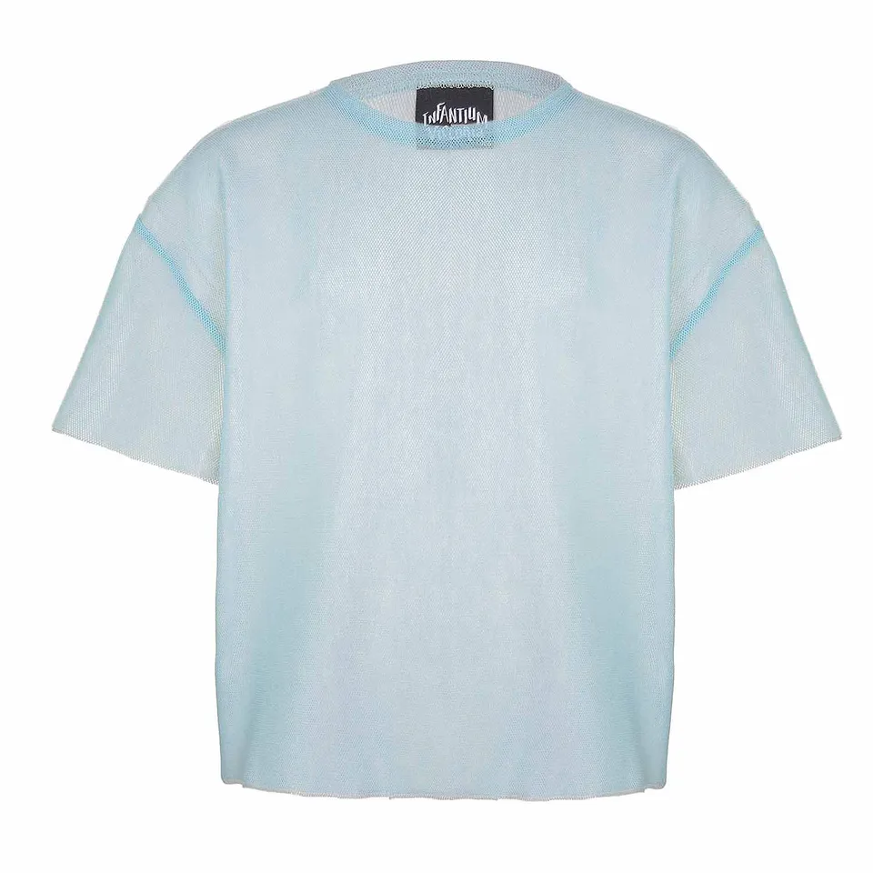 Infantium Victoria Oversized T-Shirt Kinder-Shirt blau 100% Baumwolle
