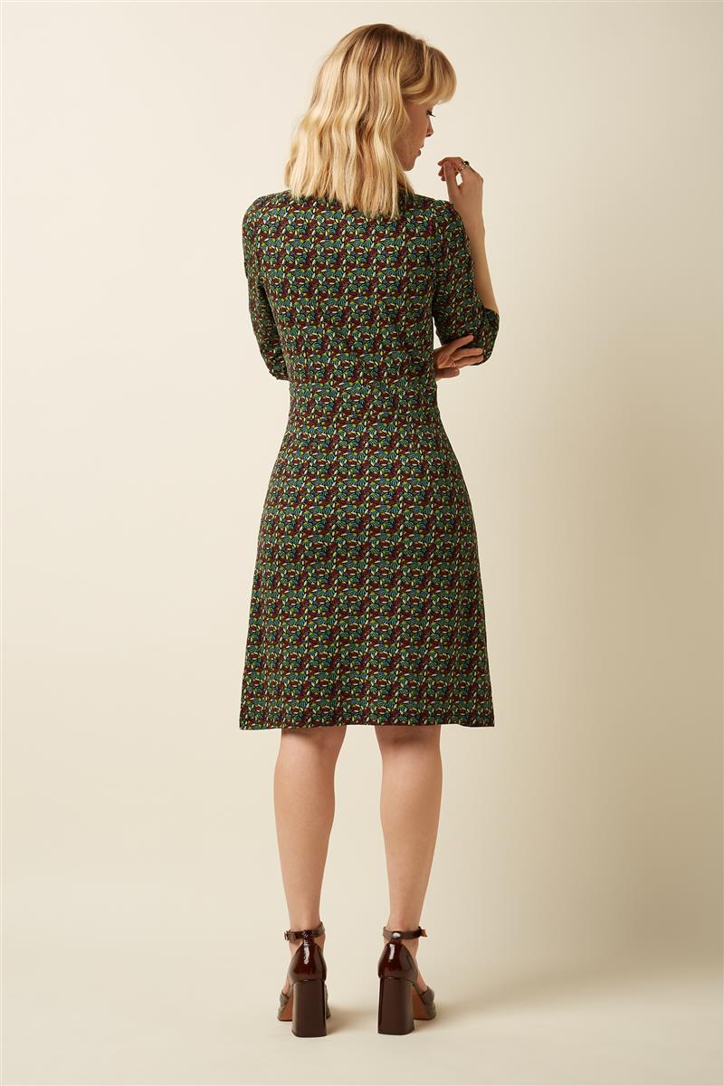 marlowe nature Mona Dress Mirth Kleid rhubarb red floral