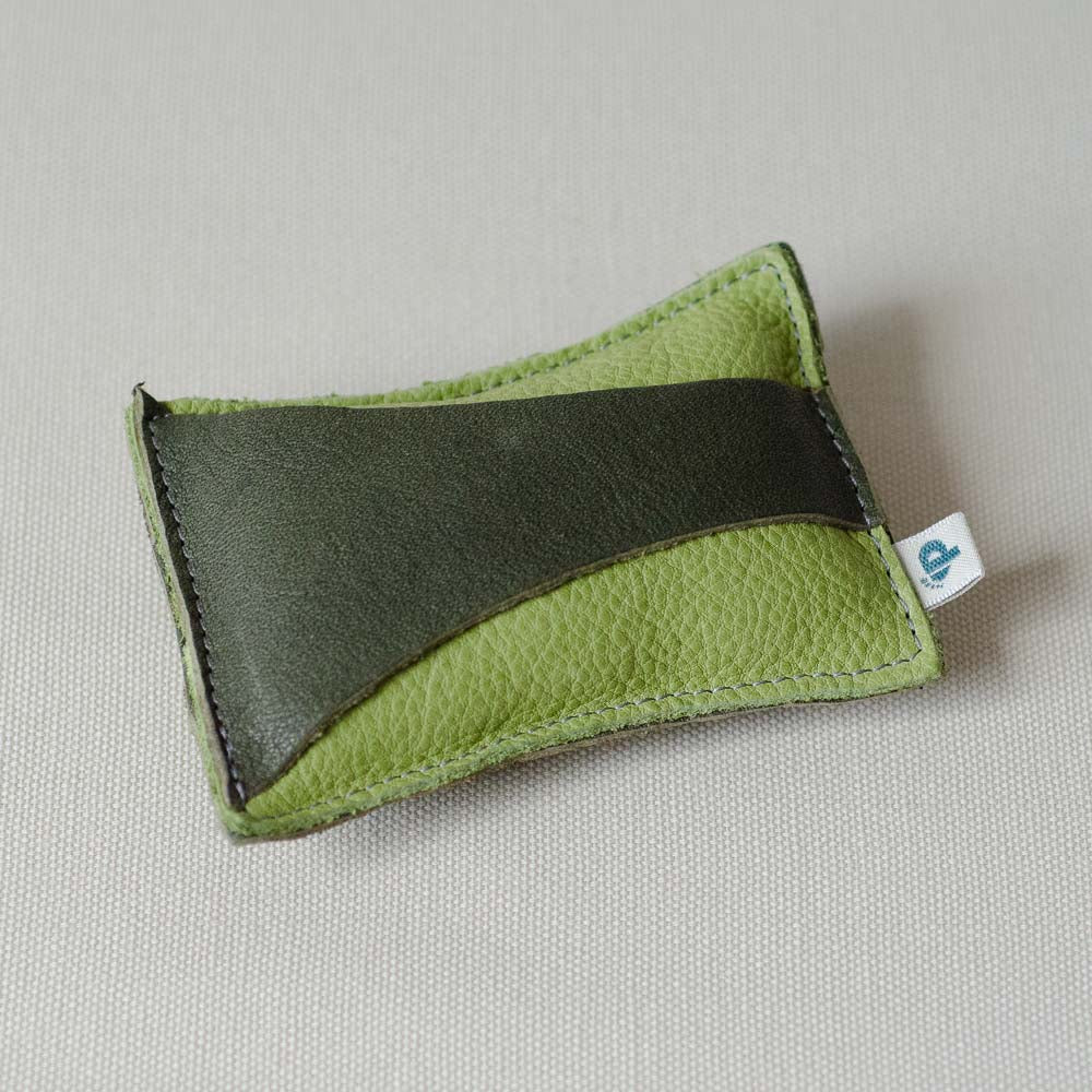 Pantolinos Displayreiniger Pad eckig Naturleder 10x7cm