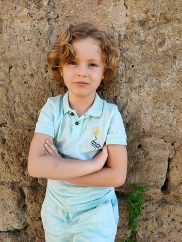 Infantium Victoria Polo Shirt Poloshirt mint 116 Bio-Baumwolle