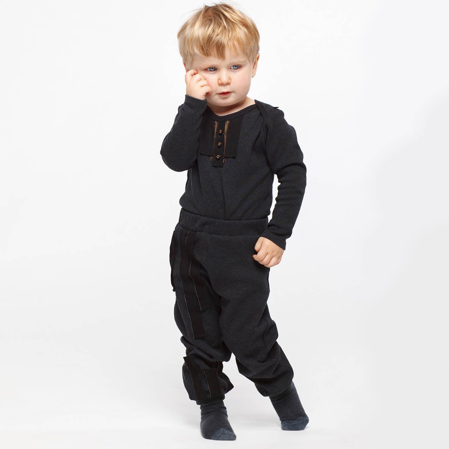 Infantium Victoria Sweathose Jungen Schwarz Jersey 98