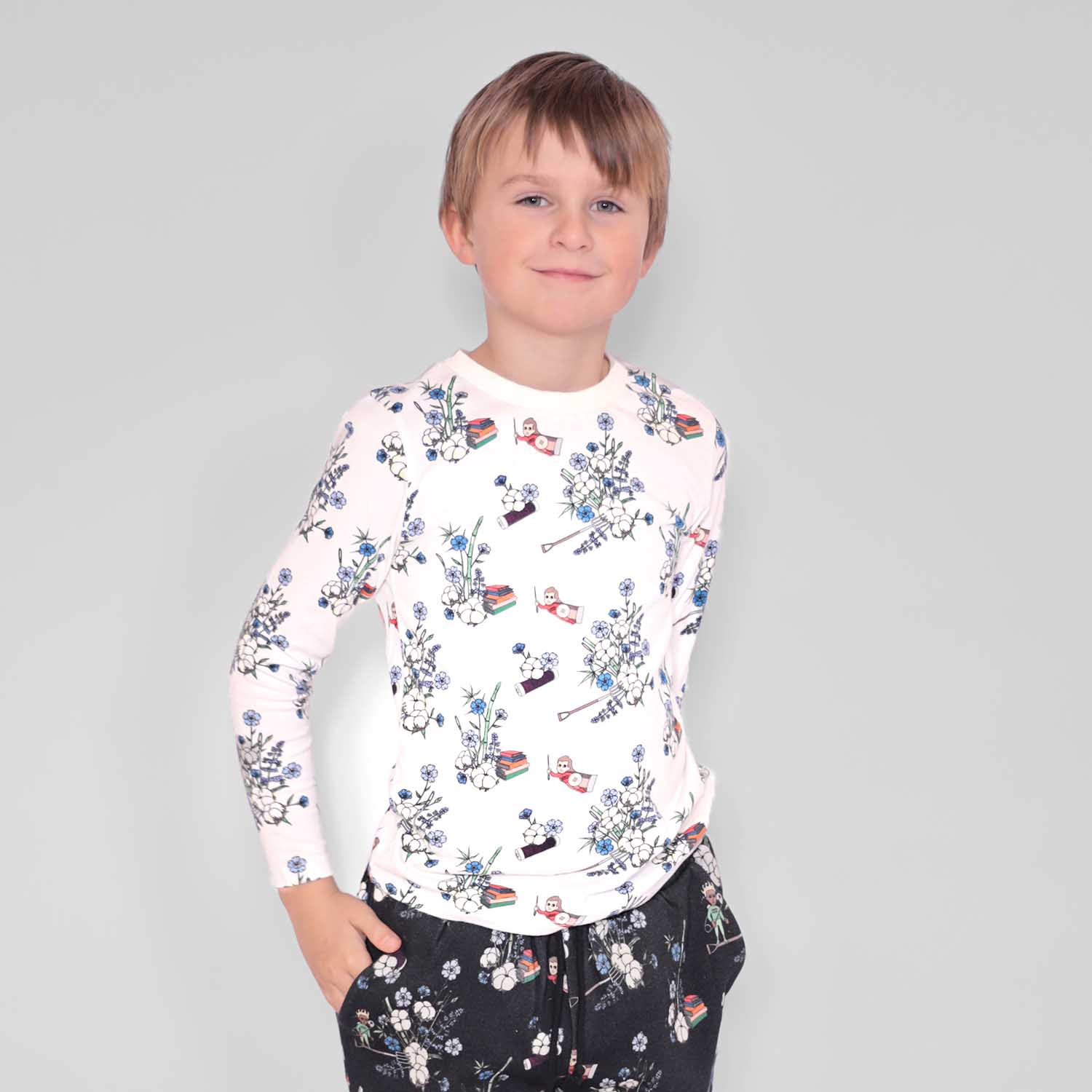 Infantium Victoria Floral T-Shirt Kinder Weiß Baumwolle