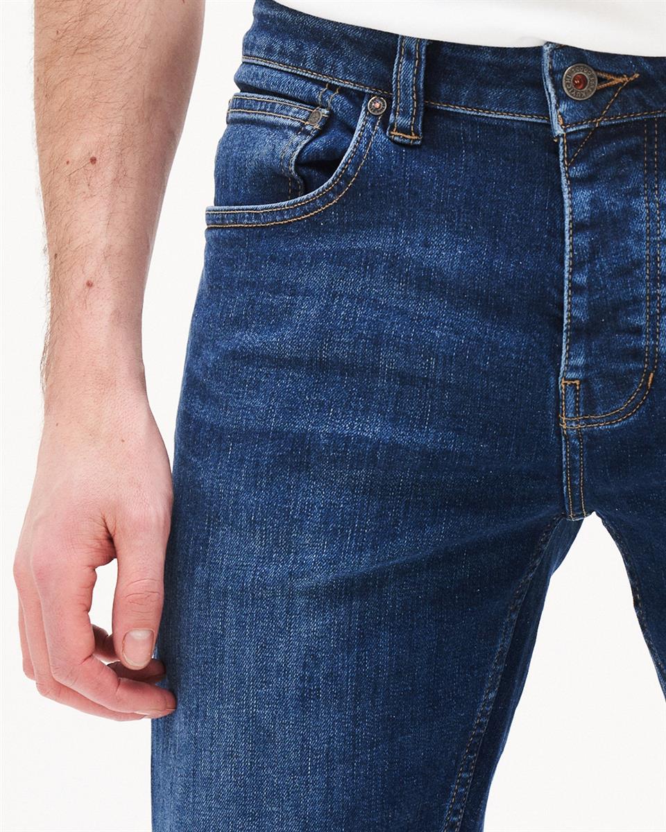 marlowe nature Jamie Slim deep blue Jeans deep blue Bio-Baumwolle