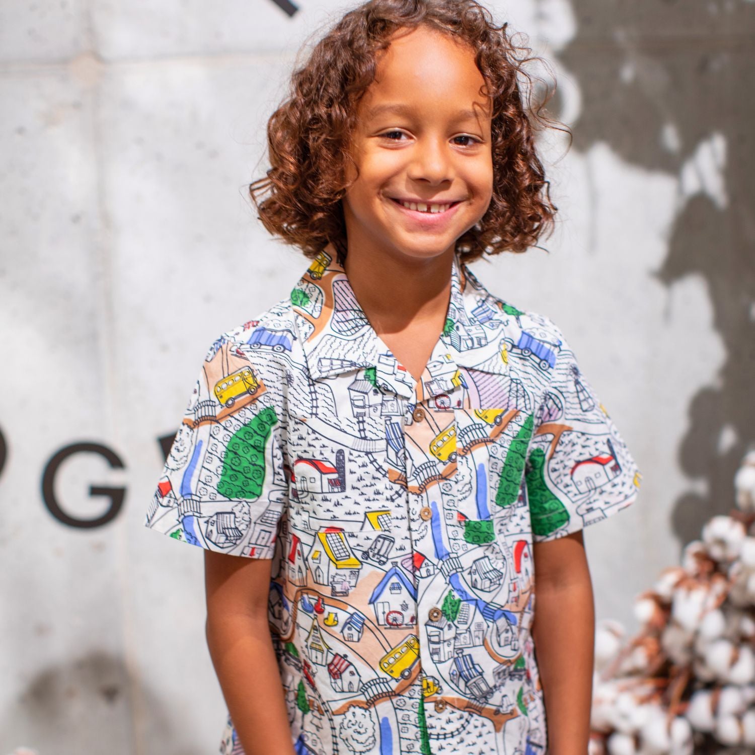 Infantium Village Button-Up Hemd Bio Gr. 116