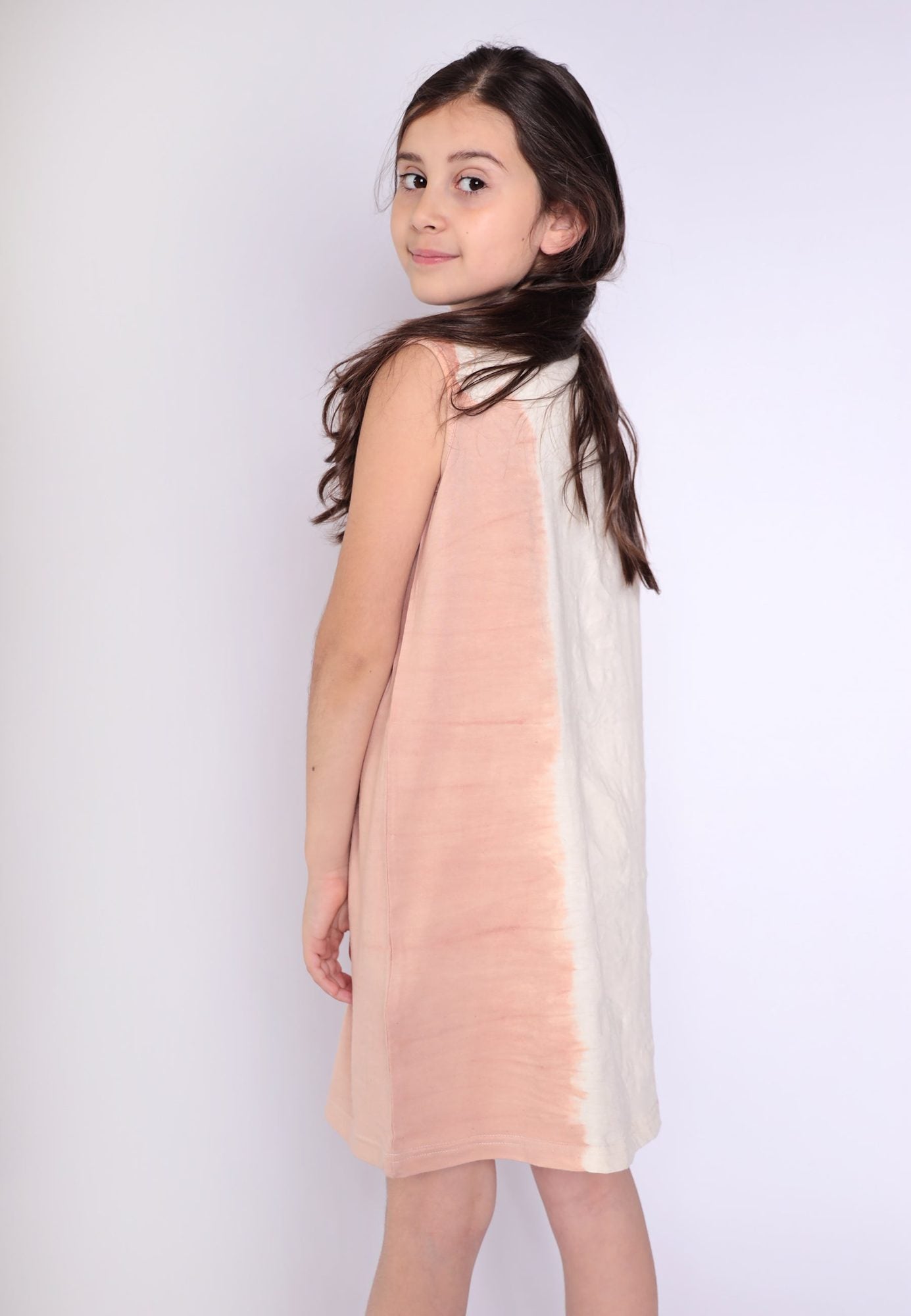 Infantium Victoria T-Shirt Kleid Rosa 104 Handblockprint