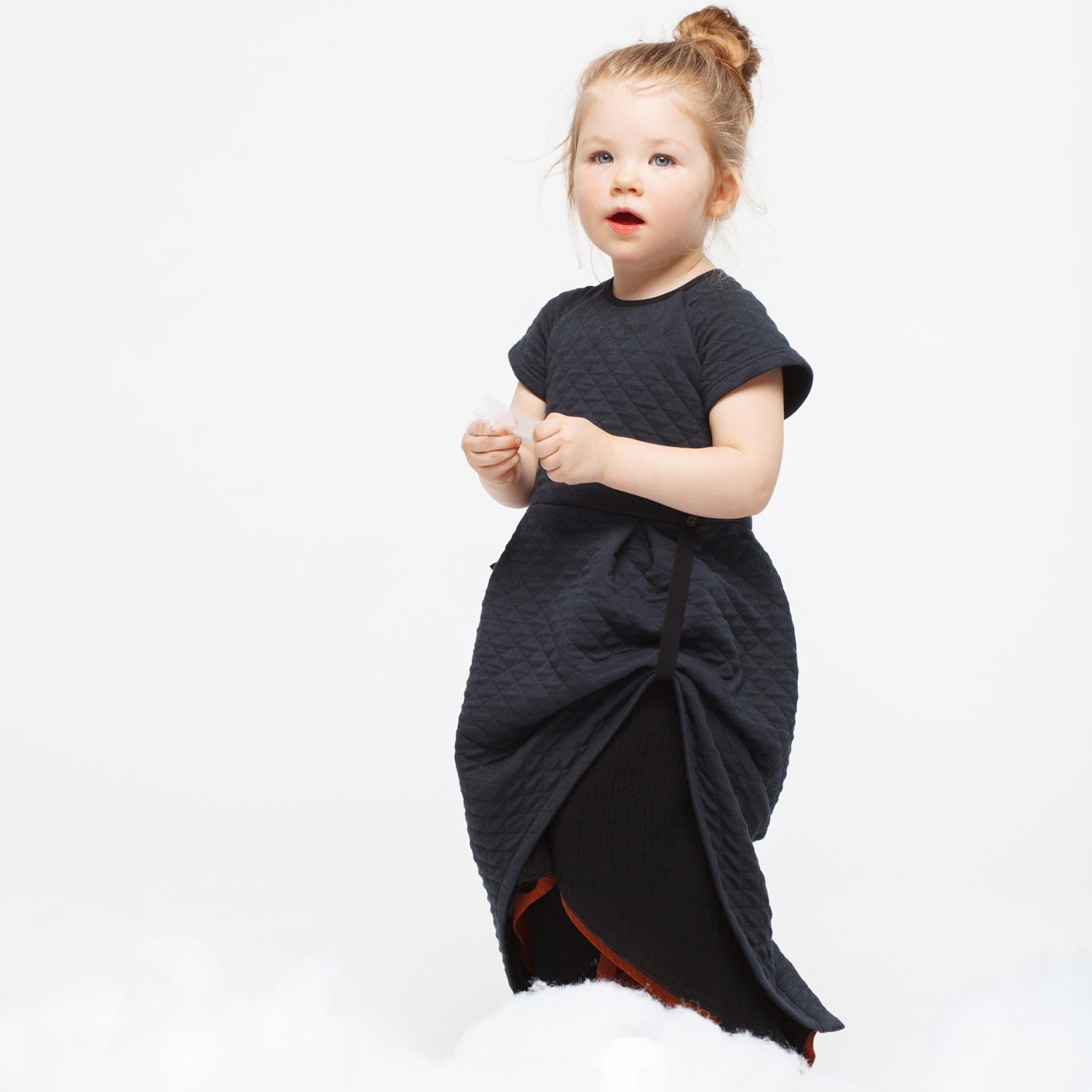Infantium Victoria Armor Dress Babykleid Schwarz 80 Steppjersey